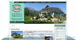 Desktop Screenshot of penzionpaula.sk