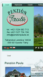 Mobile Screenshot of penzionpaula.sk